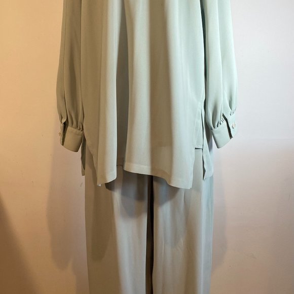 Palazzo Pants with shell & Jacket, Bassonelli Brand, size 16 - Picture 4 of 7